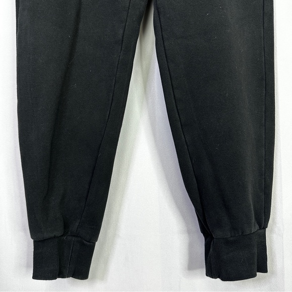 Puma Black Joggers Sweat Pants Medium Mens Athletic Casual Knit Tracksuit - Picture 4 of 9